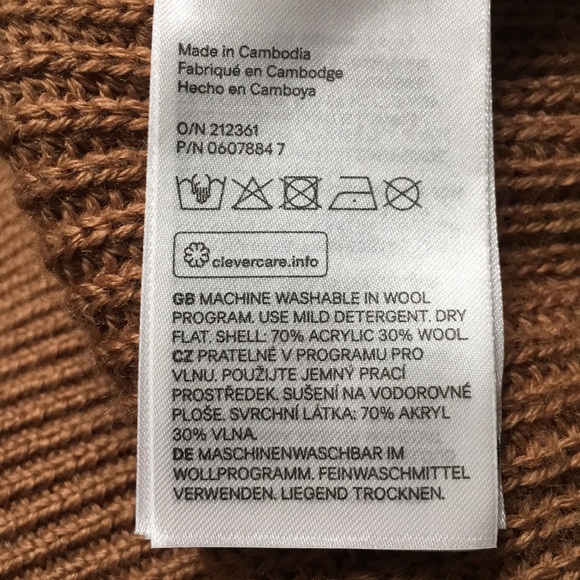 Cropped Brown Knit Cardigan | H&M - Picture 7 of 10